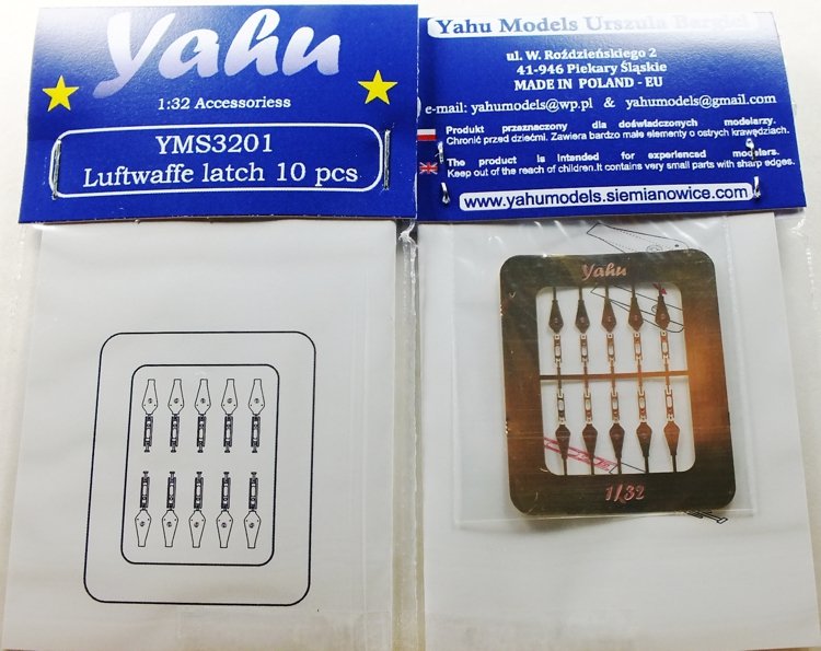 Verrou Yahu YMS3201 Luftwaffe, 10 pièces – fermoirs 1/32 