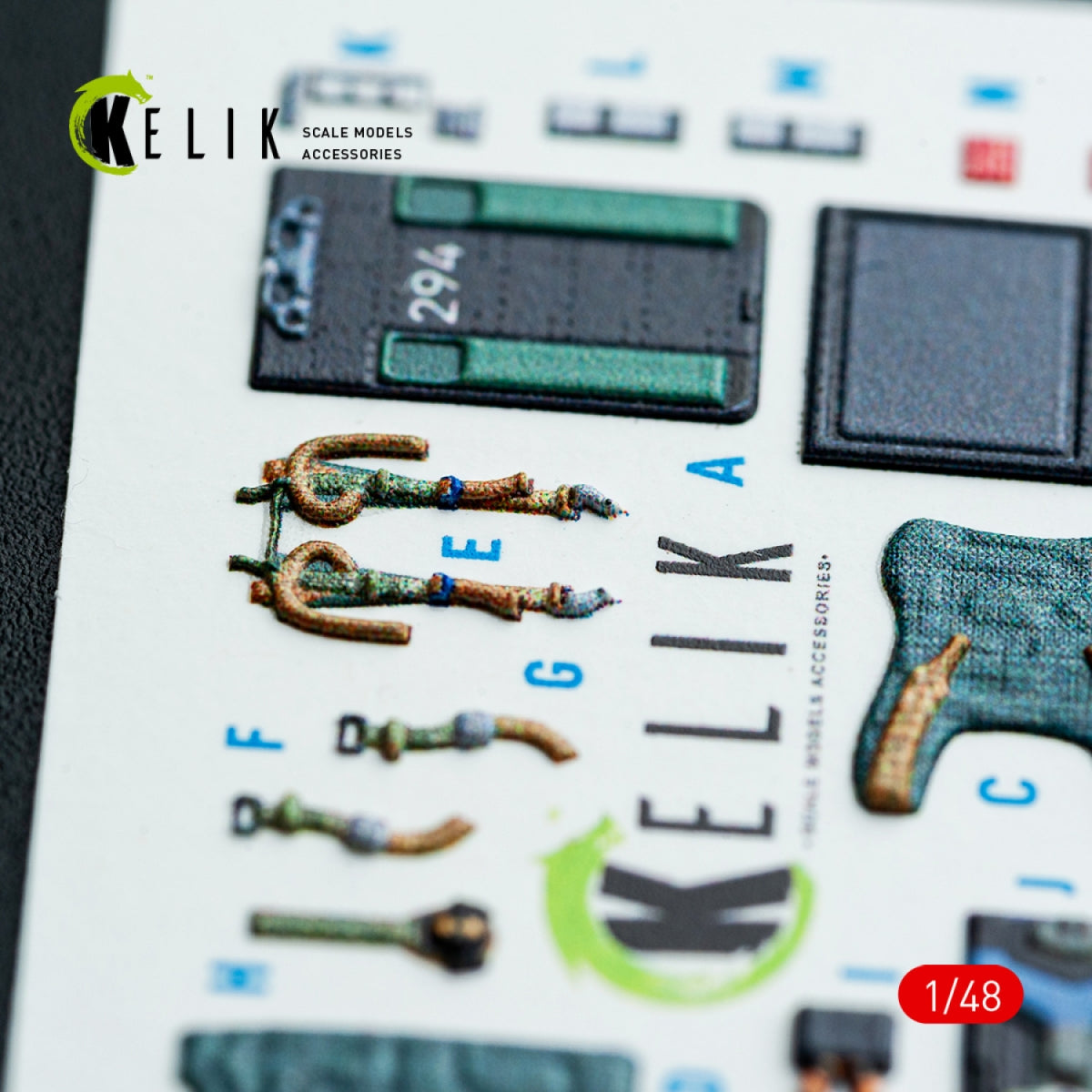 Kelik K48053 JASDF F-2A interior 3D decals for Hasegawa kit 1/48