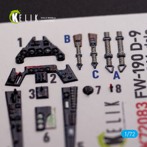 KELIK K72083 Fw 190 D-9 interior 3D decals for IBG Models kit 1/72 – image 2
