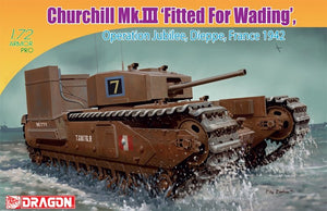 Dragon 7520 Churchill Mk.III Fitted For Wading Operation Jubilee, Dieppe France 1/72