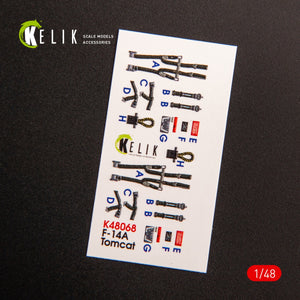 KELIK K48068 F-14A TOMCAT LATE INTERIOR 3D DECALS FOR TAMIYA KIT 1/48 – image 3