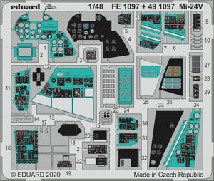 Eduard 491097 Mi-24 interior 1/48 ZVEZDA