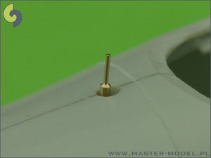 Master AM-32-041 He-162 Salamander - armament and detail set (MG 151 barrel tips, nose gear indicator and Pitot Tube) 1/32 – image 3
