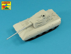 Aber 72L-68 128mm KwK 44 L/65 barrel for German E-100 Super Heavy Tank 1/72 – obrázek 4