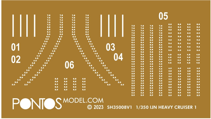 Pontos 37035F1 IJN Heavy Cruiser Mogami 1942 Detail Up Set 1/350 – image 26