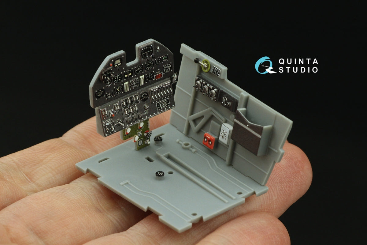 Quinta Studio QD32208 P-40F WarHawk 3D-Printed colored Interior on decal paper (Trumpeter) 1/32 – image 8