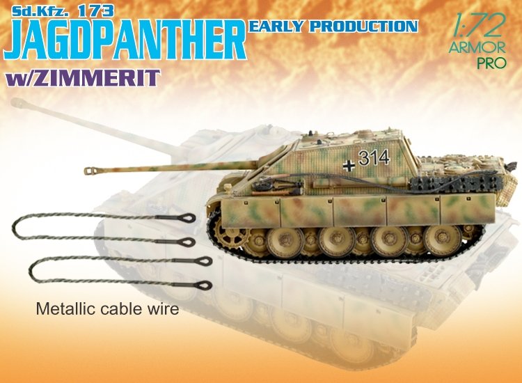 Dragon 7241 Sd.Kfz. 173 JAGDPANT. E.PROD.w/ZIMMERIT 1/72 – image 5