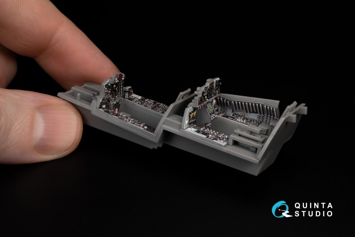 Quinta Studio QD48387 F-4E early with slatted wing 3D-Printed &amp;amp; colored Interior on decal paper (Meng) 1/48 – image 14