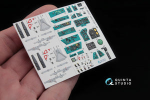 Quinta Studio QD48027 MiG-31B 3D-Printed &amp;amp; colored Interior on decal paper (for AMK kit) 1/48 – Bild 5
