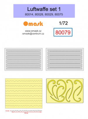 Omask 80080 Concentric circles 2-30 mm (yellow masking tape)