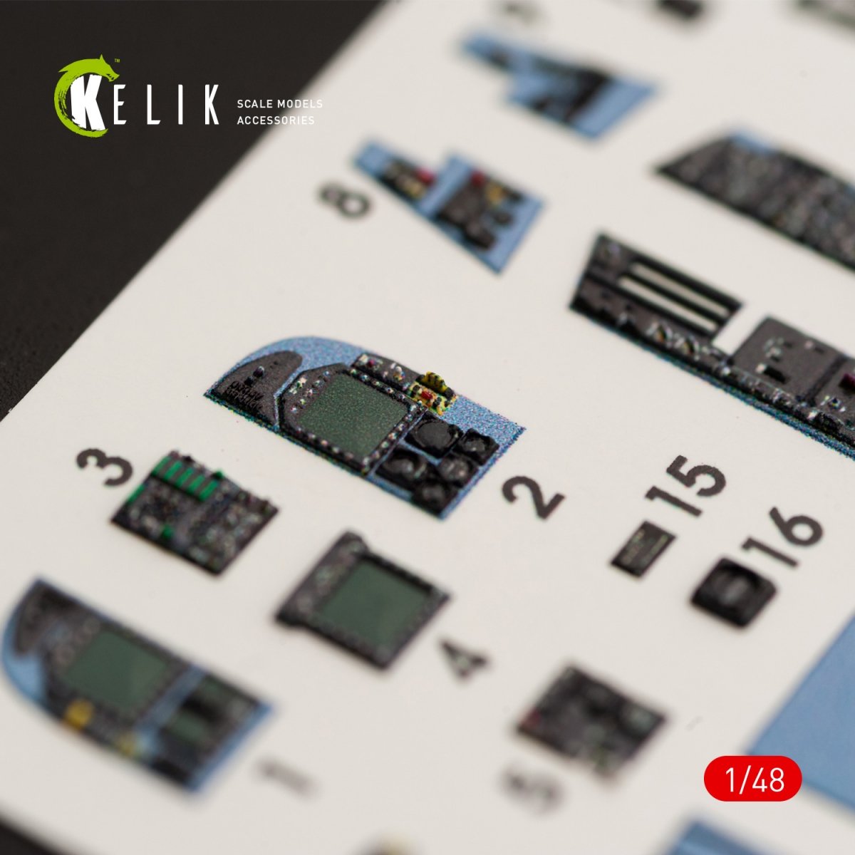 KELIK K48028 F/A-18A &amp;quot;HORNET&amp;quot; INTERIOR 3D DECALS FOR KINETIC KIT 1/48 – image 3
