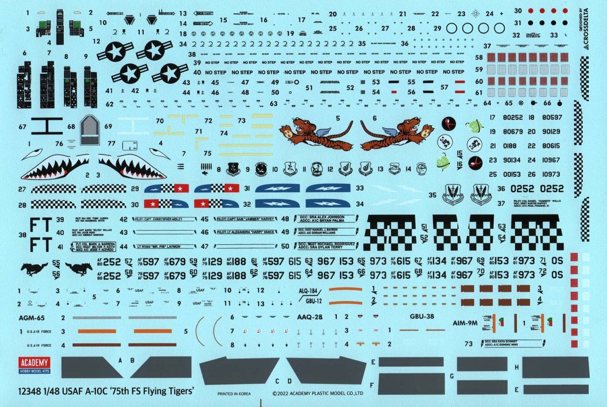 Academy 12348 A-10C Thunderbolt II 75th FS Flying Tigers 1/48 – image 6