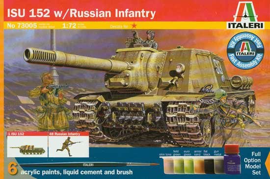 Italeri 73005 ISU-152 with Russian Infantry - MODEL KIT