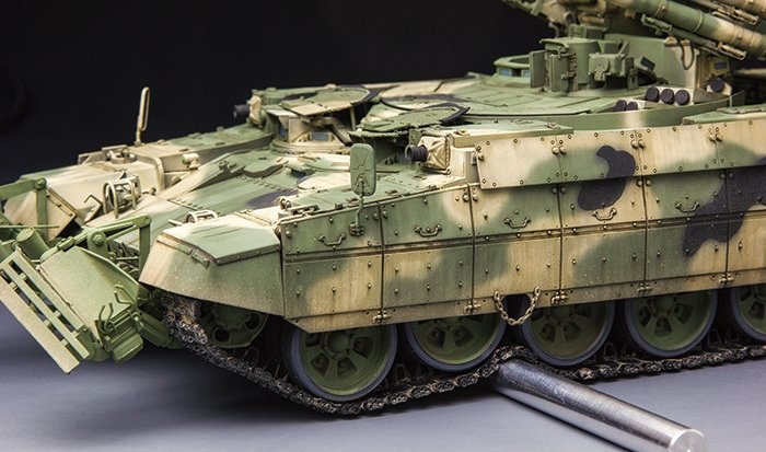 Meng Model TS-010 RUSSIAN TERMINATOR FIRE SUPPORT COMBAT VEHICLE BMPT w/KMT-8 1/35 – Bild 10