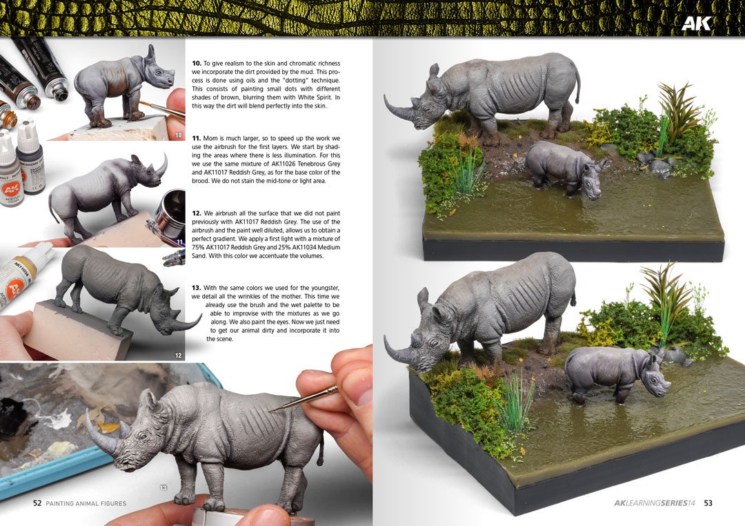 AK Interactive AK518 AK LEARNING 14: PAINTING ANIMAL FIGURES English – Bild 8