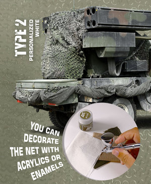 AK Interactive AK8063 CAMOUFLAGE NET PERSONALIZED WHITE TYPE 2 – Bild 2