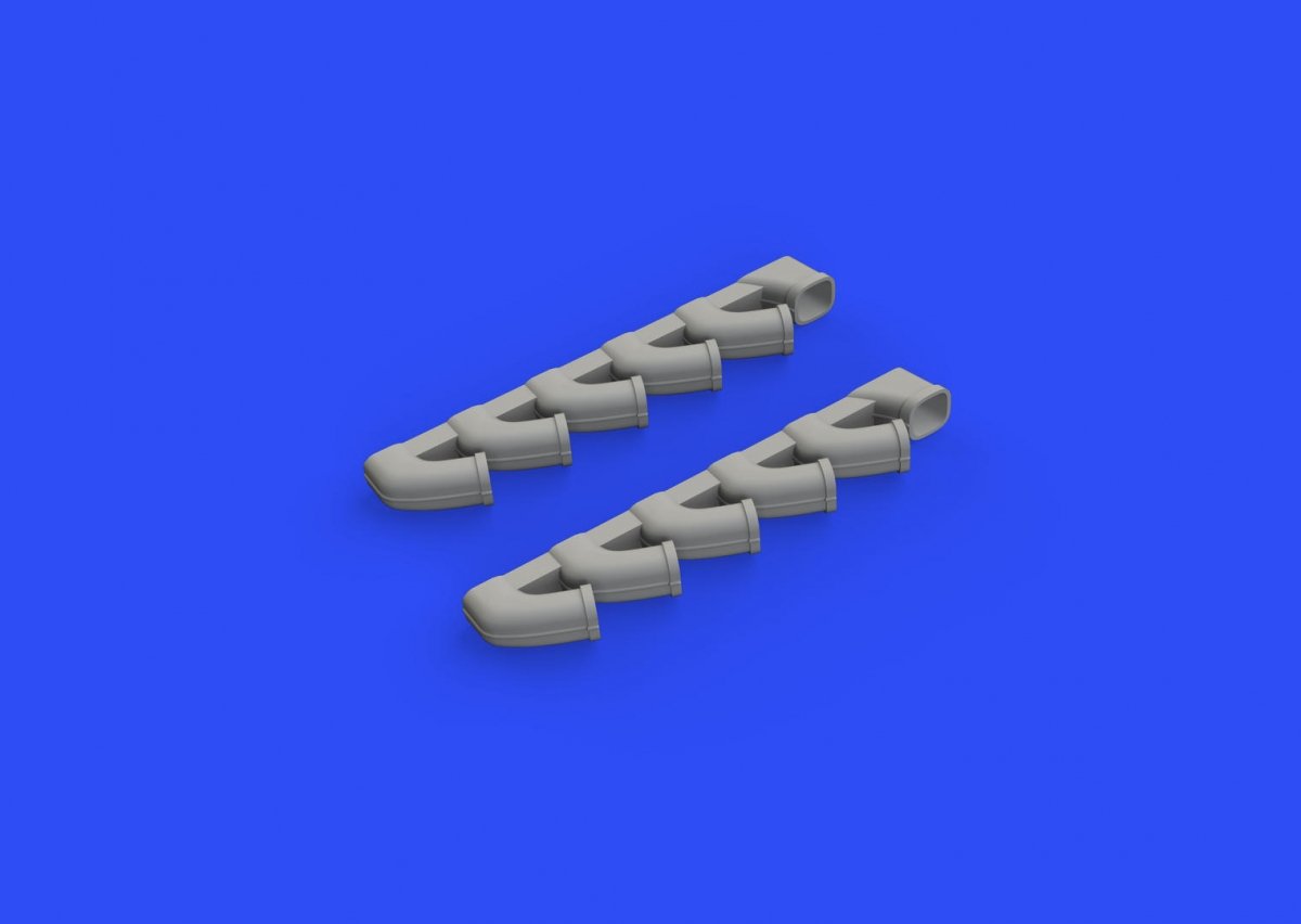 Eduard 648588 Il-2 exhaust stacks 1/48 TAMIYA – imagen 3