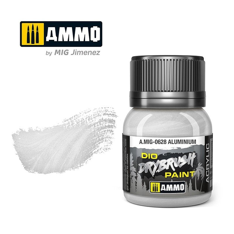 Ammo of Mig 0628 DRYBRUSH Aluminum 40ml