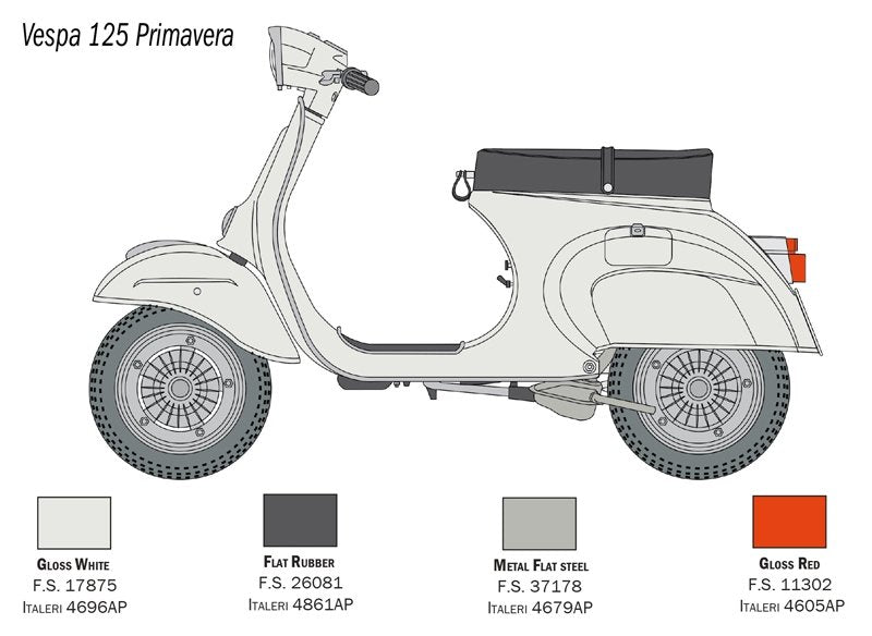Italeri 4633 VESPA 125 PRIMAVERA 1/9 – Bild 3