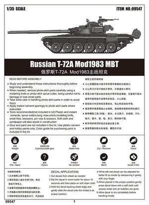 Trumpeter 09547 Russian T-72A Mod 1983 1/35 – Bild 19
