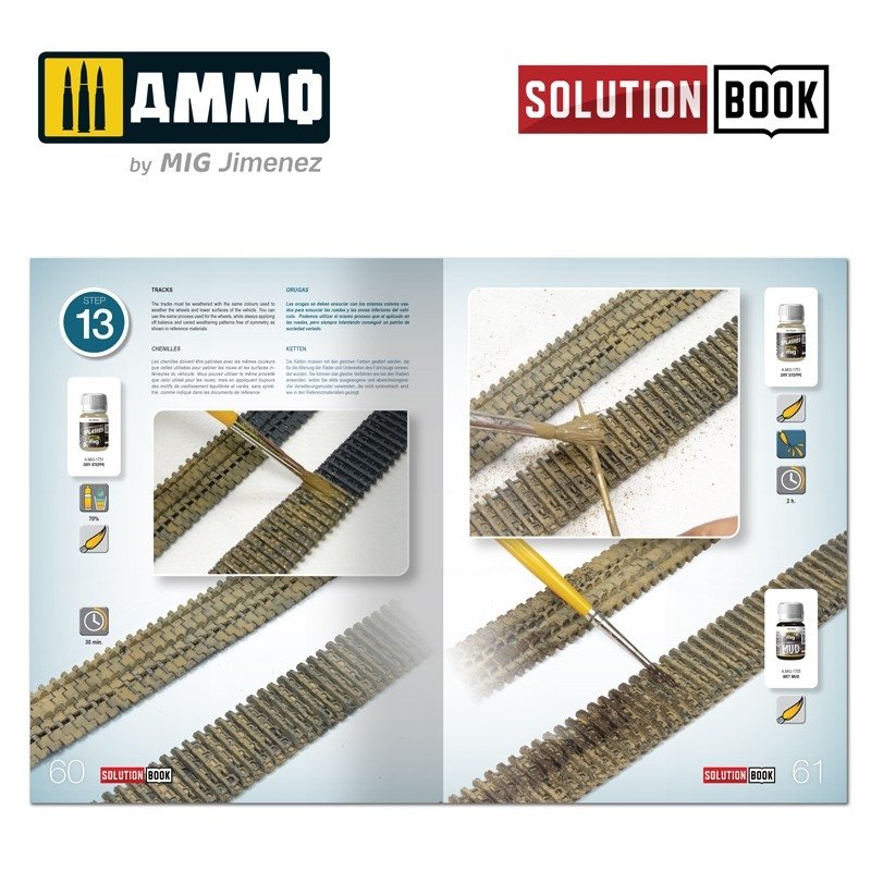 AMMO of Mig Jimenez 6601 How to paint WWII German winter vehicles (Solution book) Multilingual – Bild 8