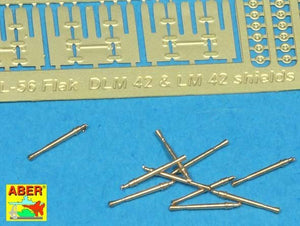 Aber 350L-56 Ships gun barrels in 1/350 scale Set of 10 pcs 3.7cm barrels for German Flak 42 with shields (1/350) – image 3