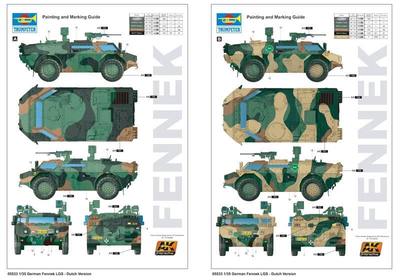Trumpeter 05533 German Fennek LGS Dutch Version 1/35 – image 3