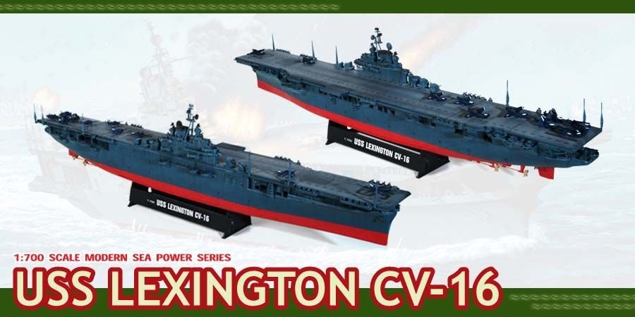 Dragon 7051 USS Lexington CV-16 1/700 – image 2