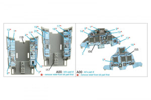 Quinta Studio QDS-48320 Su-30SM 3D-Printed &amp;amp; colored Interior on decal paper (GWH) (Small version) 1/48 – image 2