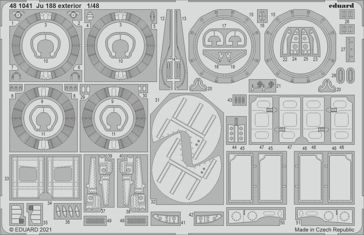 Eduard 481041 Ju 188 extérieur pour REVELL 1/48