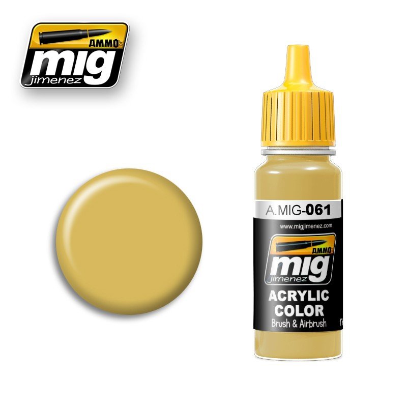 Munitions Mig Jimenez 0061 Jaune sable chaud