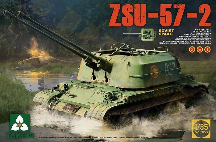 Takom 2058 ZSU-57-2 SPAAG SOVIÉTIQUE 1/35 