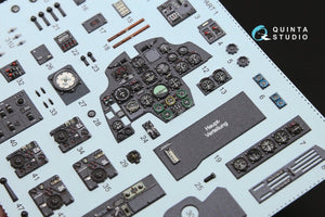 Quinta Studio QD32063 Bf 110C/D 3D-Printed &amp;amp; colored Interior on decal paper (for Dragon kit) 1/32 – immagine 4