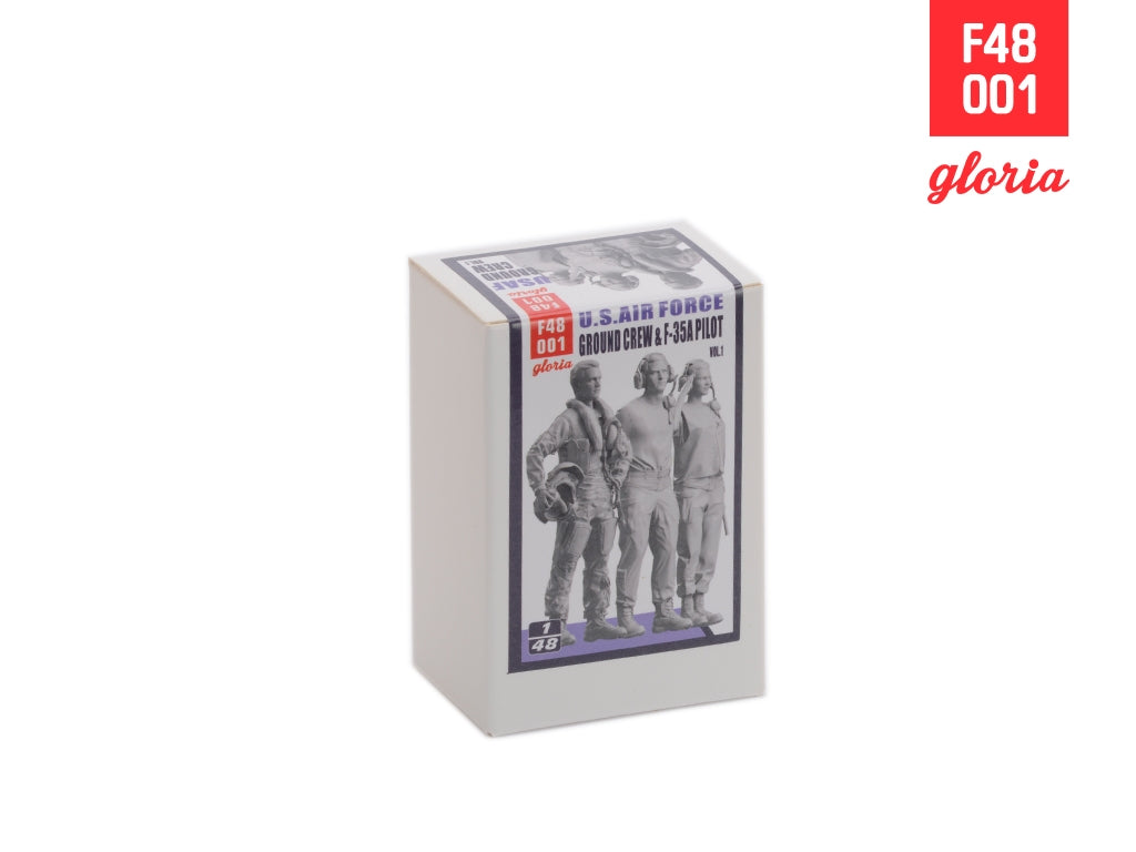 Gloria F48001 Ground Crew US Air Force vol.1 3D Printed Figures x 3 1/48 – image 2