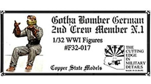 Maquette Copper State Models F32-017 Gotha Bomber Allemand 2e membre d&amp;#39;équipage N°1 1/32