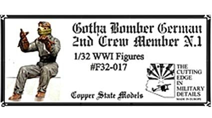 Maquette Copper State Models F32-017 Gotha Bomber Allemand 2e membre d&amp;#39;équipage N°1 1/32