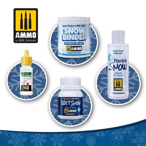 AMMO of Mig Jimenez 2082 Snow Binder 100ml – immagine 2