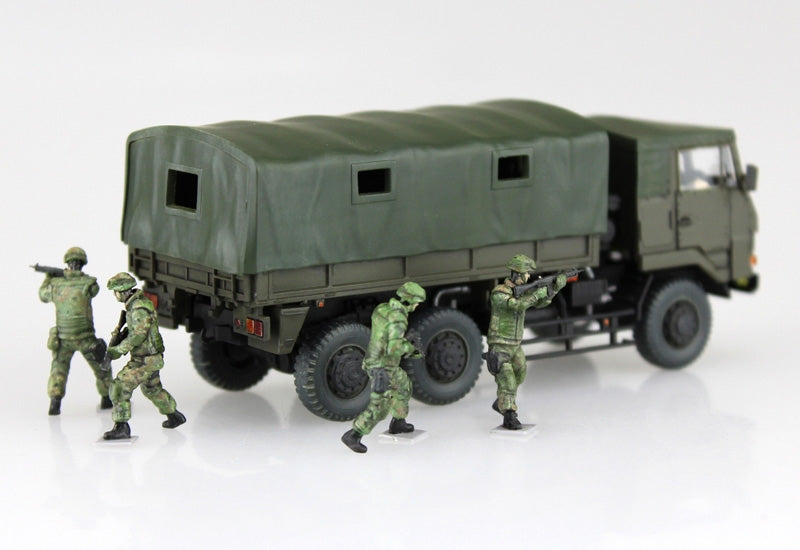 Aoshima 01208 JGSDF 3 1/2t Truck with Additional Armor w/6 Figures 1/72 – Bild 3