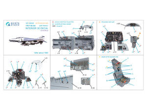Quinta Studio QD+48449 F-4G late 3D-Printed &amp;amp; colored Interior on decal paper (Zoukei Mura SWS) (with 3D-printed resin parts) 1/48 – image 3