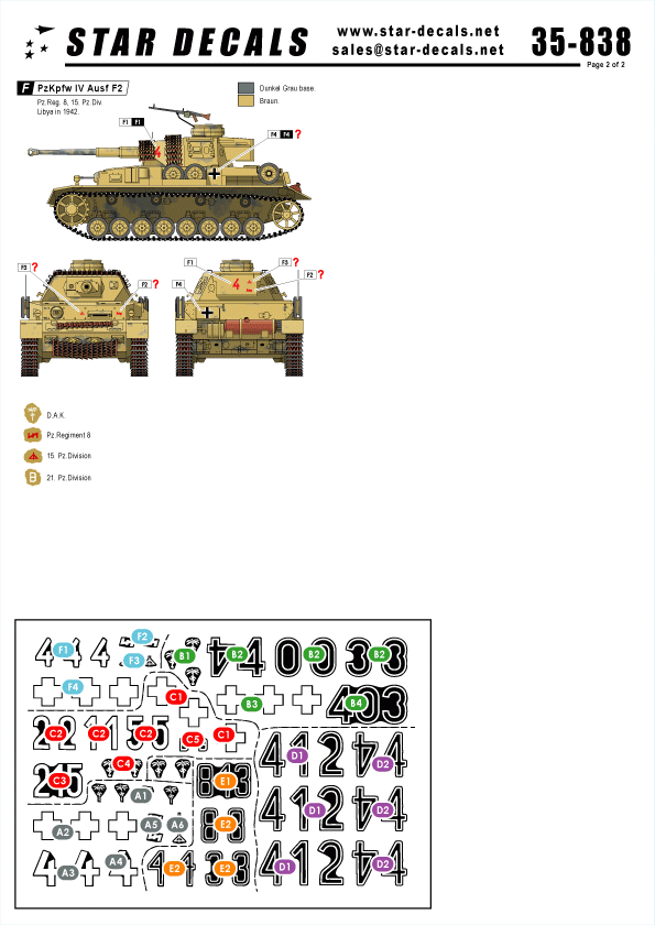 Star Decals 35-838 German Afrika Mix #8 1/35 – immagine 2