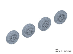 ET Model P35-102 WWII German Sd.Kfz.234 Small Diameter Weighted Wheels Type.2 1/35 – image 2