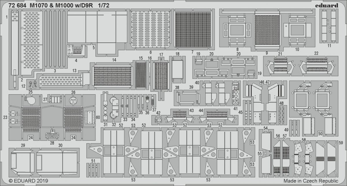 Eduard 72684 M1070 &amp;amp; M1000 w/ D9R 1/72 TAKOM