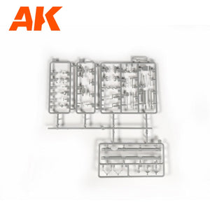 AK Interactive AK35504-B PZ.KPFW.IV AUSF.D AFRIKA KORPS + 5 FIGURES GERMAN TANK CREW AFRIKA KORPS 1/35 – obrázek 13