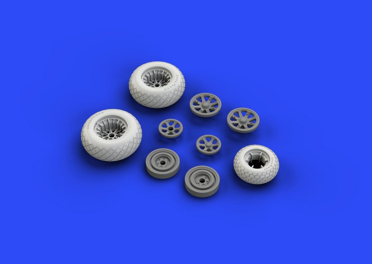 Eduard 648258 P-38 wheels ACADEMY 1/48 – image 4