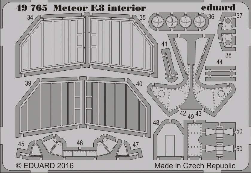 Eduard 49765 Meteor F.8 interior AIRFIX 1/48 – image 2
