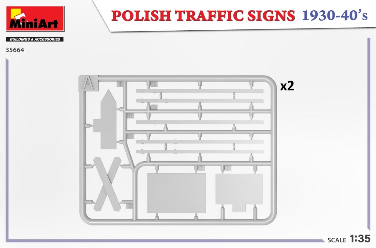 MiniArt 35664 POLISH TRAFFIC SIGNS 1930-40&amp;#39;s 1/35 – image 3