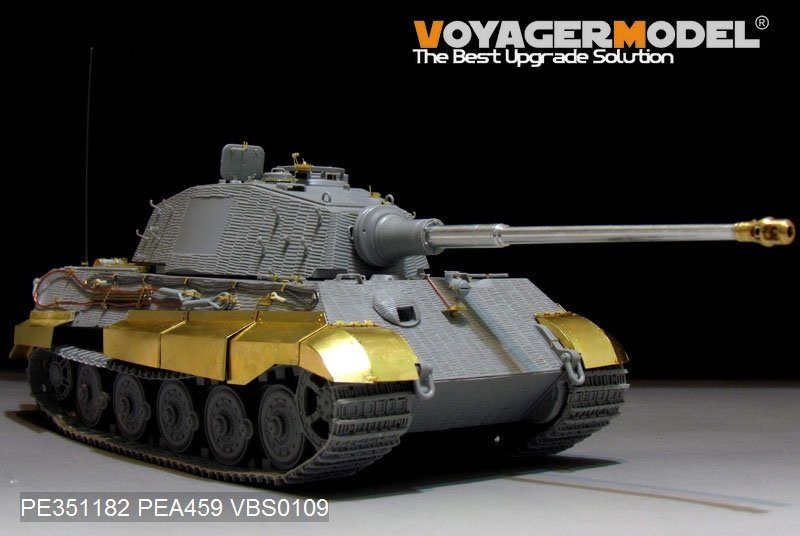 Maquette Voyager PE351182 Char King Tiger allemand de la Seconde Guerre mondiale (tourelle Hensehel) (pour kit DRAGON/ZVEZDA) 1/35 – image 4