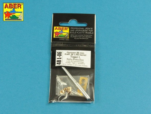 Aber 48L-06 German 88mm KwK 36 L/56 Tiger I Early Barrel (For AFV Club / Tamiya) 1/48 – zdjęcie 10