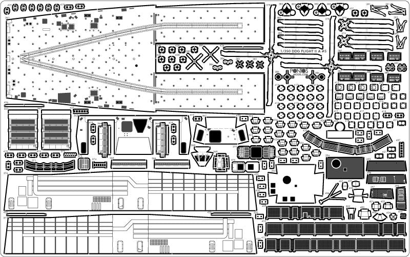 Pontos 35028F1 USS DDG-92 Momsen Flight IIa Detail Up Set 1/350 – obrázek 24