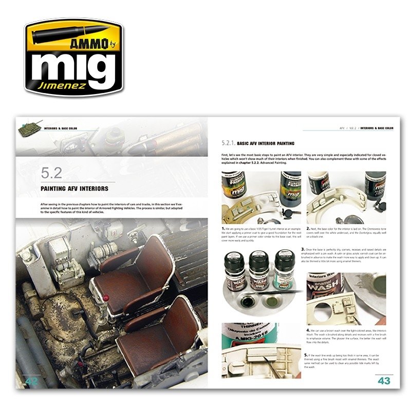 AMMO of Mig Jimenez 6151 ENCYCLOPEDIA OF ARMOR MODELLING TECHNIQUES VOL. 2 – INTERIORS &amp;amp; BASE COLOR (English) – image 3